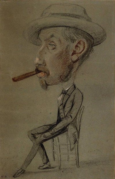 Man with a Big Cigar by Claude Monet